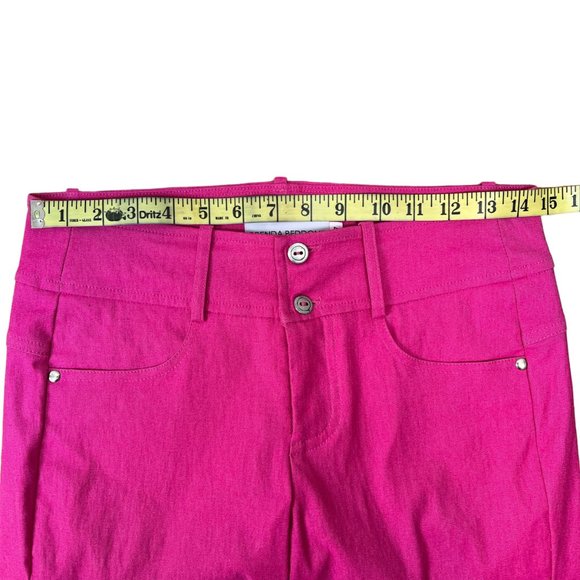 Brenda Beddome Fuchsia Pink Skinny Pants Women's Size 27 Barbiecore - Picture 8 of 13